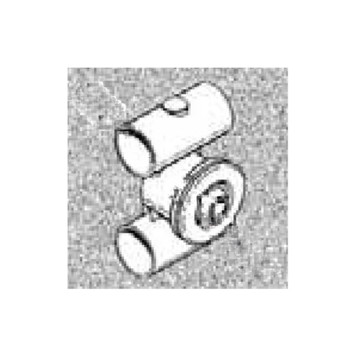 Balboa Water Group 10-5300WHT 1-1/2" Slip Air X 1-1/2" Slip Water White Threaded Extension Wall Fitting