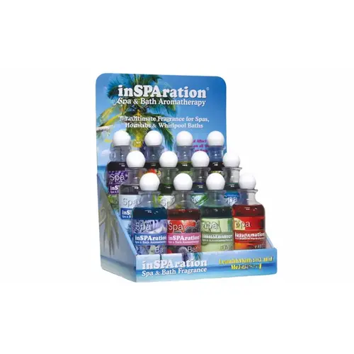Insparation 210A 9 Oz Spa & Bath Aromatherapy Fragrance, Assortment A Box Of 12 Tint to Color