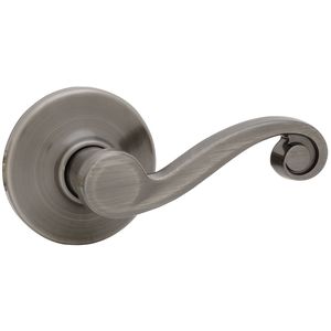 Lido Passage Door Lock with New Chassis and 6AL Latch and RCS Strike Antique Nickel Finish