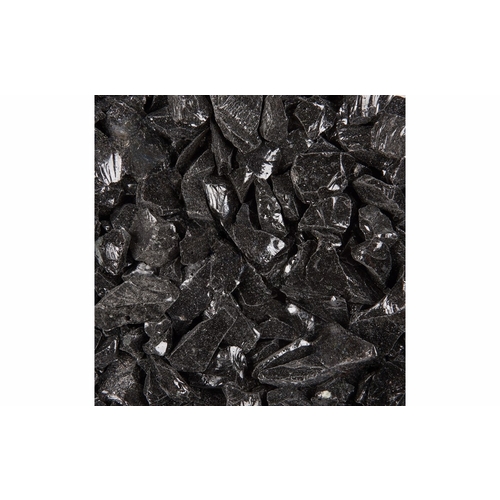 25# .5-.75" Black Media Fire Glass