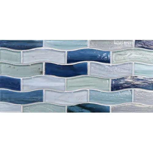 LUNADA BAY TILE TET-AQUA BDR Tetra Collection Aqua Border Tile