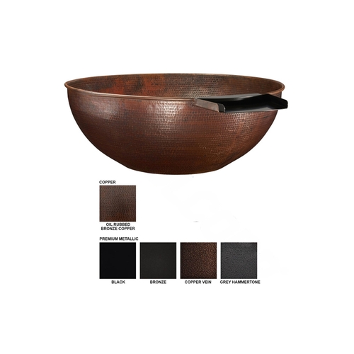 COVER POOLS INC FWBLEGCOP31S 30" Standard Legacy Copper Fire & Water Bowl