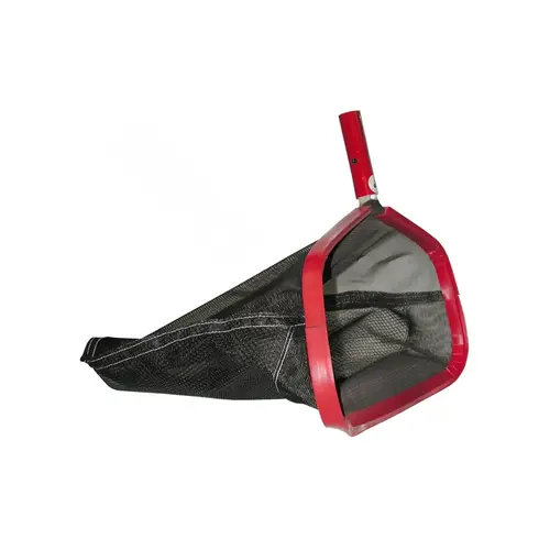 20" Red Baron Leaf Rake With Rag Bag Mesh Net Black