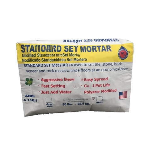 Multicoat Products STTSW 50 Lb Standard Set Mortar Polymer Modified Thin Set White