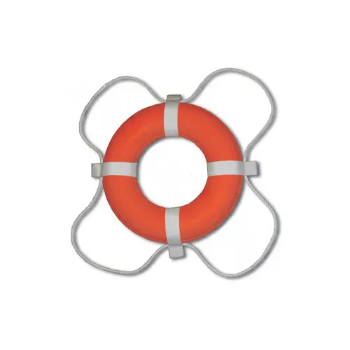 PoolStyle 383 30" Coast Guard (uscg) Approved Ring Buoy Orange