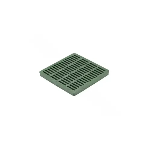 12" Green Plastic Square Catch Basin Drain Grate