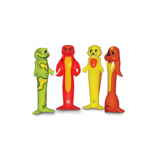 Soft Funny Dive Animals 4pk Multi-Colored