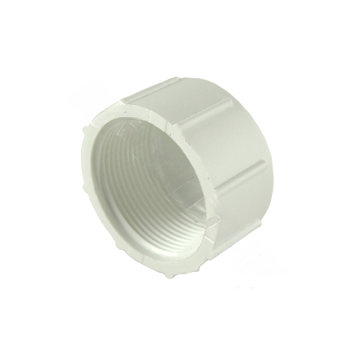 1.5" Triton Ii Threaded Cap White