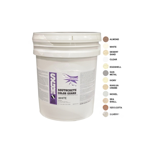 Southern Grouts & Mortars CGPW 5 Gal White Southcrete Color Guard Concrete Stain/sealer