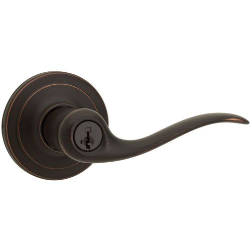 Tustin Entry Door Lock SmartKey with 6AL Latch and RCS Strike Venetian Bronze Finish