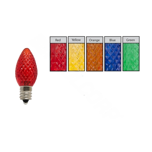 25 Pack, Multicolored, C7 Led Smd Retrofit Bulb