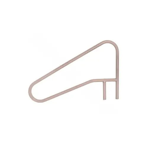 Saftron CBRTD-354-T 54" X 32" Taupe 3-bend Cross-braced Return-to-deck Slope In Water Handrail