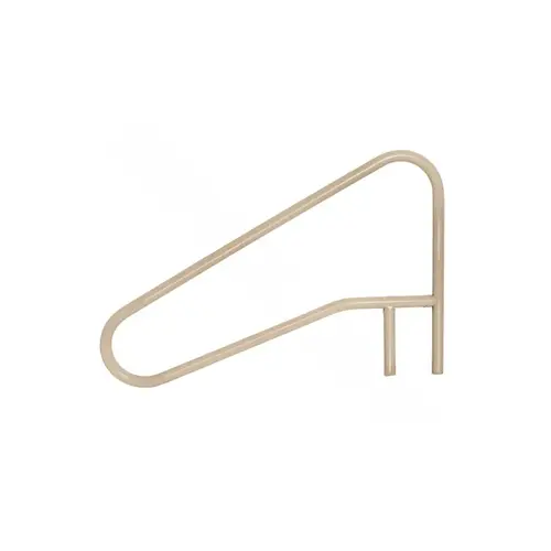 Saftron CBRTD-354-B 54" X 32" Beige 3-bend Cross-braced Return-to-deck Slope In Water Handrail