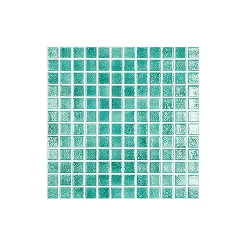 1" X 1" Colors Fog Dark Caribbean Green Anti-slip Pool Tile