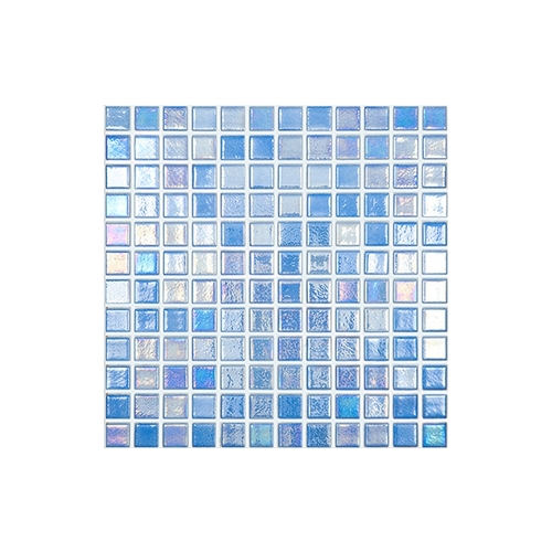 Vidrepur of America 552MANTID Anti-slip Shell Collection Glass Tile Azure 552 1.075 Sqft 20 Sheets Per Case