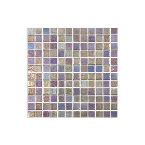 1" X 1" Shell Collection Glass Tile Platinum 558