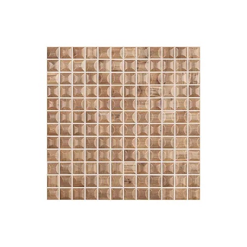 1.075 Sqft Per Sheet Elements Edna Wood Cerezo Mt - Mate Pool Tile Brown