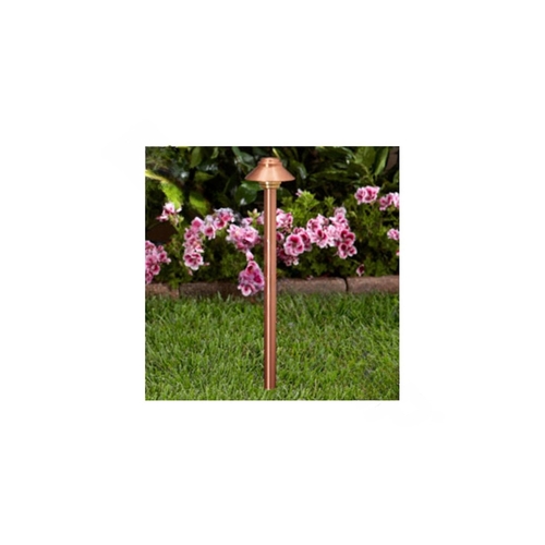 VISTA PROF OUTDOOR LIGHTING PR-2165-CSN-10 T3 16.5" Natural Copper Path Light With 3.5" Hat And T3 Lamp 10w