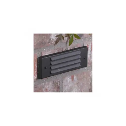 VISTA PROF OUTDOOR LIGHTING SL-4246-B-10 T3 2.875" X 9.125" Black Aluminum Wall Mount Step Light With Ln-10 T3 Lamp 10w