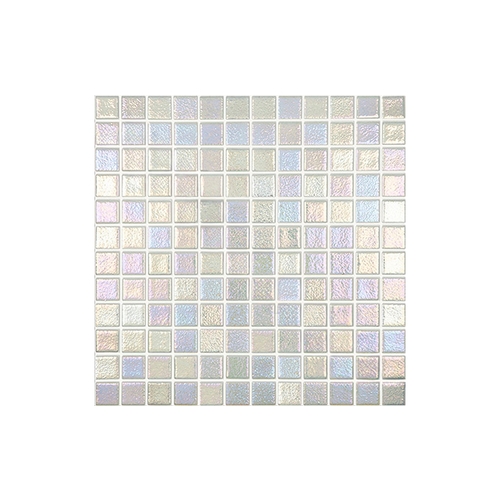 Vidrepur of America 557MANTID Anti-slip Shell Collection Glass Tile Steel 557 1.075 Sqft 20 Sheets Per Case