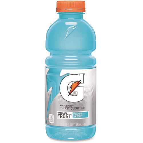 Gatorade 32486 Thirst Quencher Sports Drink, Liquid, Glacier Freeze Flavor, 20 oz Bottle