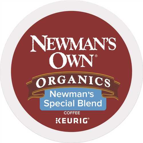 NEWMAN'S OWN 5000351721 Coffee K-Cup Pod, Special Blend Flavor, Yes Caffeine, Medium Roast Box - pack of 24