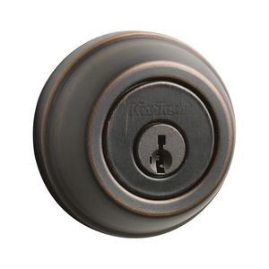 Double Cylinder Deadbolt with New Chassis SmartKey with RCAL Latch and RCS Strike Venetian Bronze Finish