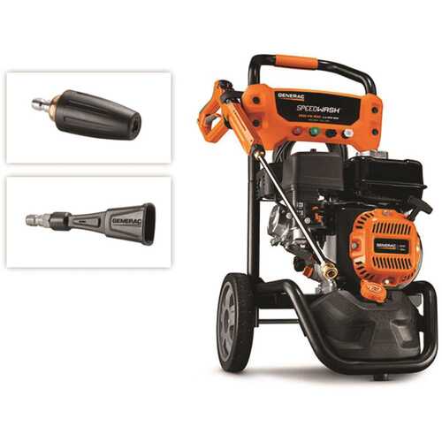 Pressure Washer, OHV Engine, 196 cc Engine Displacement, Axial Cam Pump, 2900 psi Operating