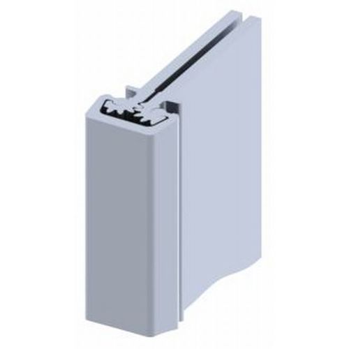 119" Concealed Leaf Heavy Duty Roton Hinge with Drill Quick Screws Clear Anodized Aluminum Finish