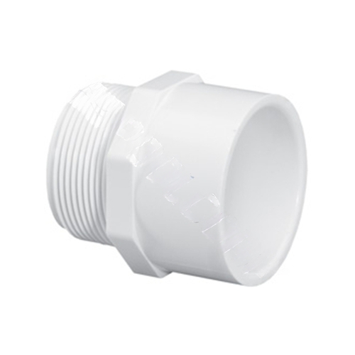 436-030  3"mptxs Sch40 Pvc Male Adapter White