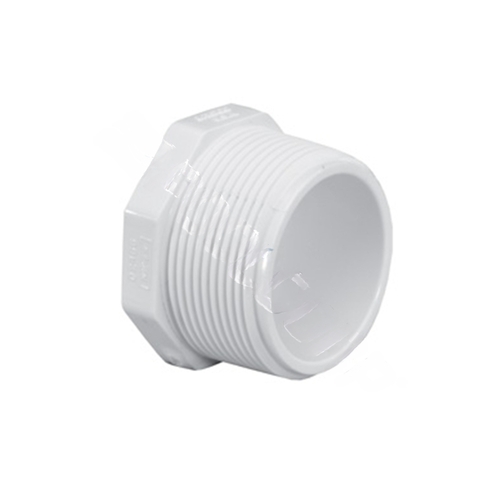 450-012 1.25"mpt Sch40 Pvc Plug White