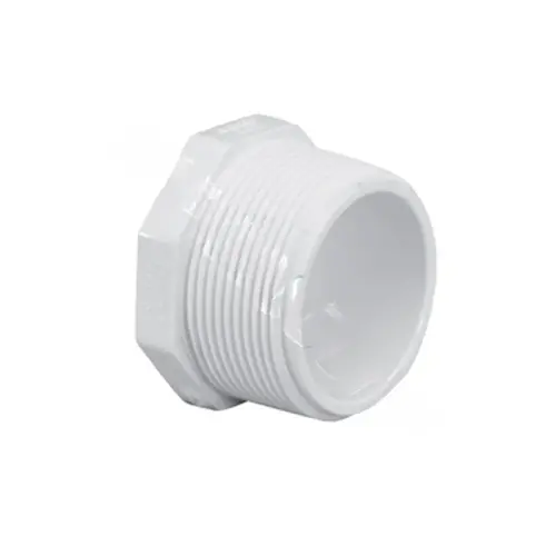 450-007  .75"mpt Sch40 Pvc Plug White