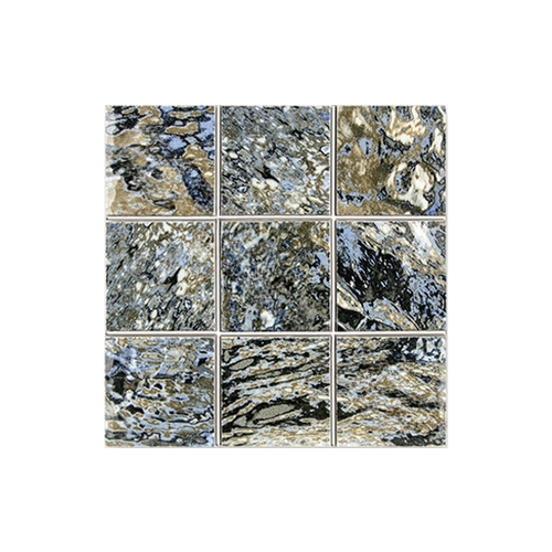 ITALCER SPA - ELIOS CERAMICA 208H115 MOSAIC BLUE Elonorblu Mos2  2x2 North Ocean Blue Mosaic