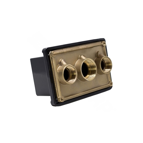 .5"x.5"x.5" Brass Junction Box W/ Poly Cover