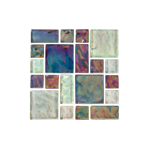 CERAVISION KATO CO LTD MASSHR90 Shimmer Antigua Blend Random Glass Mosaic