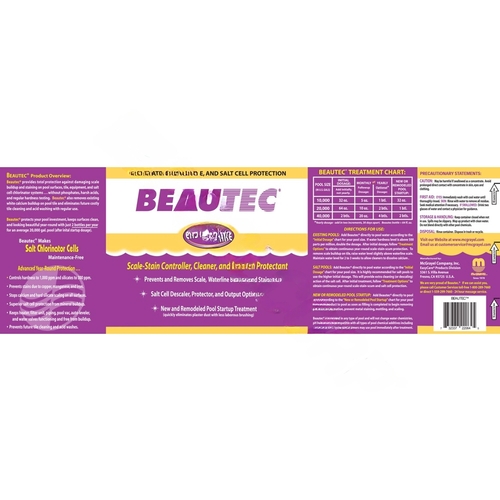 Mcgrayel 22032 1 Quart Beautec Scale Stain & Scum Controller Purple