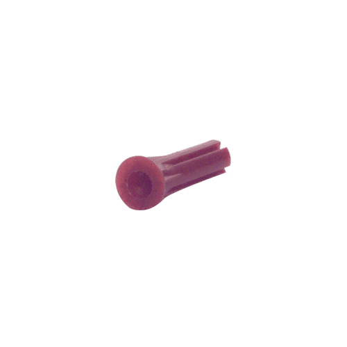 1/4" Hole, 1" Length Red Cap Plastic Anchors