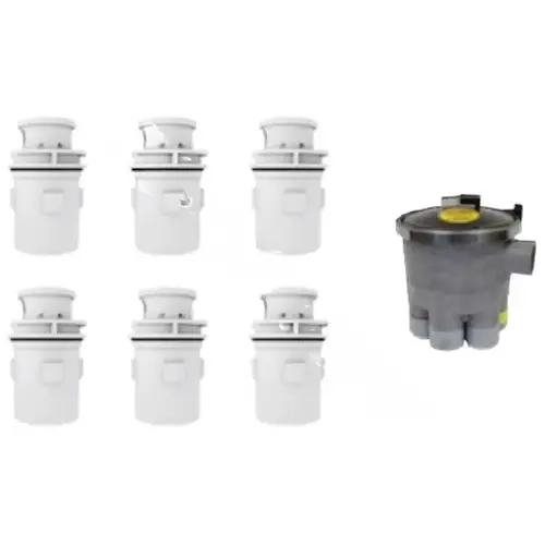 A&A Manufacturing 226252 Quikcirc Sys W/ 2-port Valve & 6 Light Gry G4 Heads