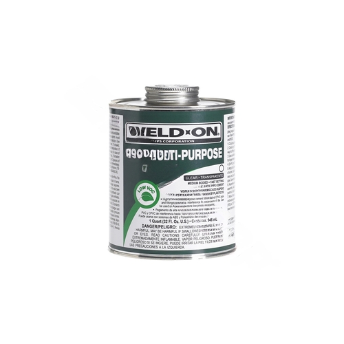 Weld-On 10257 32 oz. PVC 790 Multi-Purpose Cement in Clear