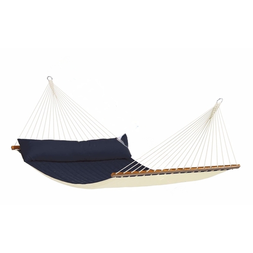 LA SIESTA INC NQR14-31 Navy Blue Quilted Kingsize Spreader Bar Hammock