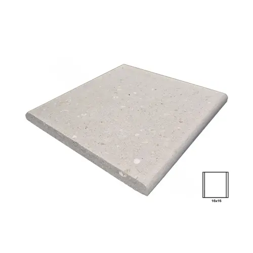 Artistic Pavers 2SBCSLI16 16x16 2-sided Ivory Bullnose Shellock Coping ...