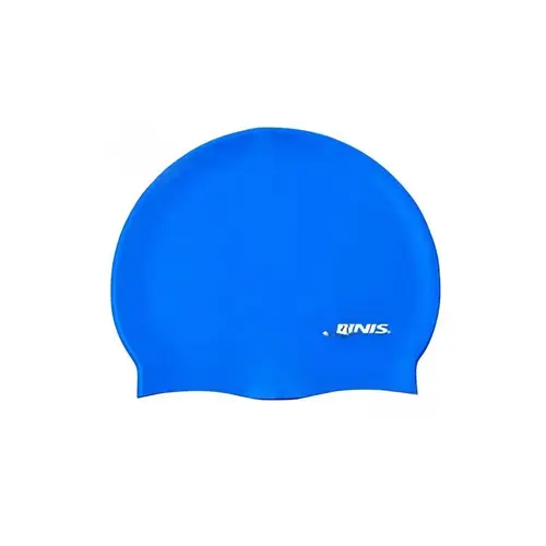 Blue Silicone Swim Cap