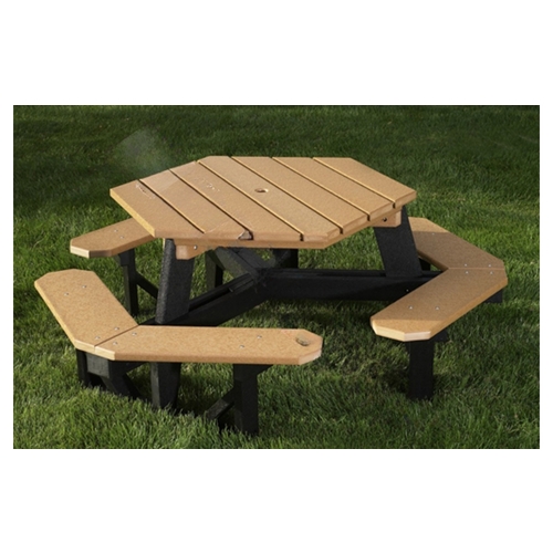 Hex Plastic Picnic Table