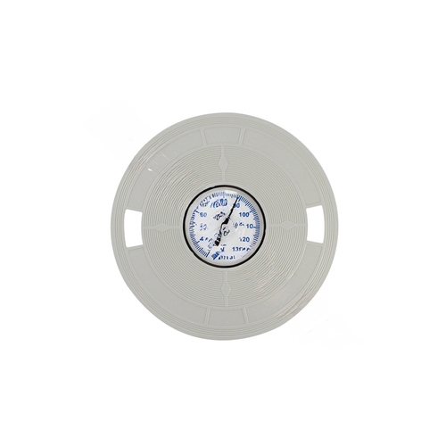 White Pacfab Skimclean Skimmer Lid W/ Thermometer