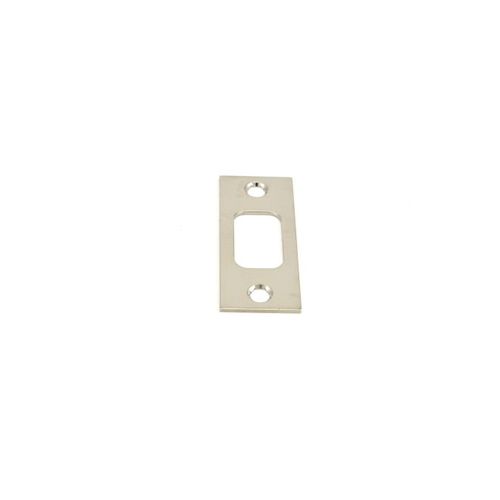 Standard Security Deadbolt Strike Lifetime Bright Nickel Finish