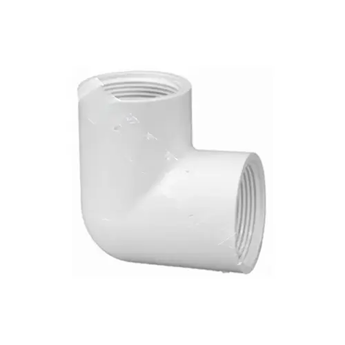 .75" Fpt X Fpt 90 Degree Sch40 Elbow White