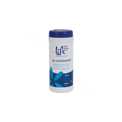 LIFE ESSENTIALS MCW025 50ct Spa Cover Wipe