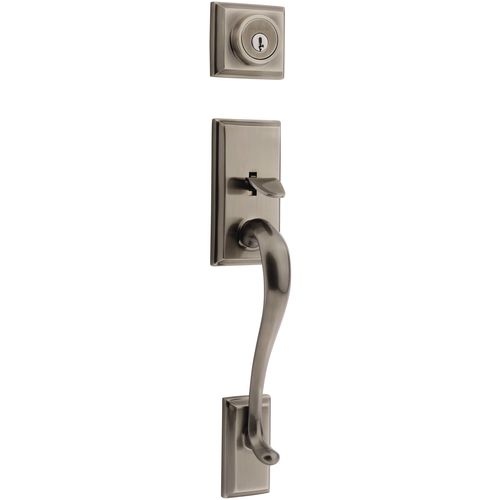 Hawthorne Dummy Exterior Handleset Antique Nickel Finish