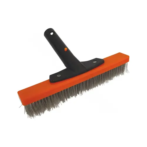 Ps861 10" Supreme Series Ss Bristle Algae Brush Orange/Black