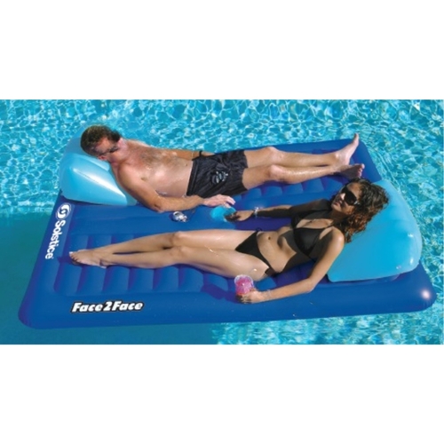 Face2face Floating Lounger 78" X 65" Blue